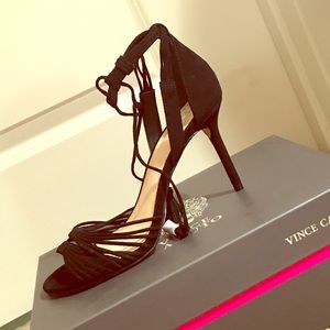 Vince Camuto Ankle Wrap tassel  Heels